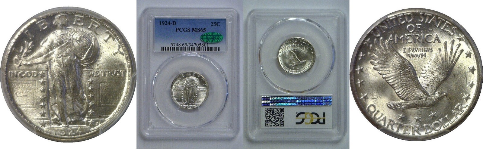 1924-D Standing Liberty Quarter PCGS MS-65 CAC