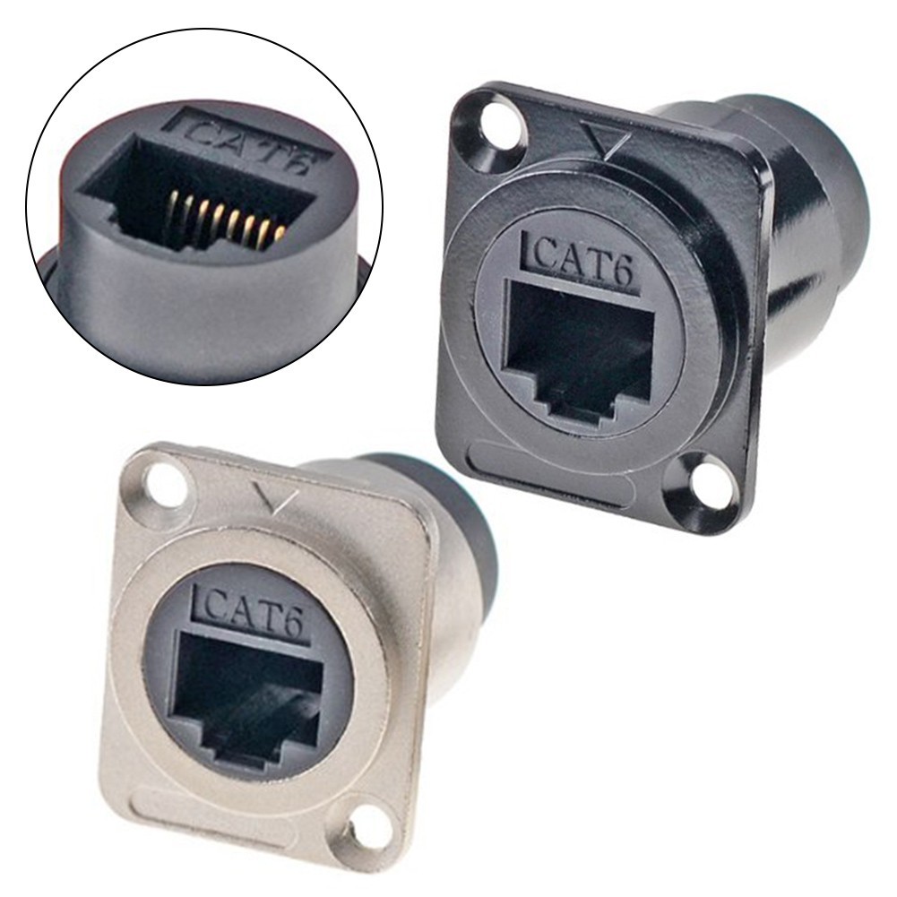 Panel Mount For RJ45 Connector 2Pcs for Cat6 Networking and Automation