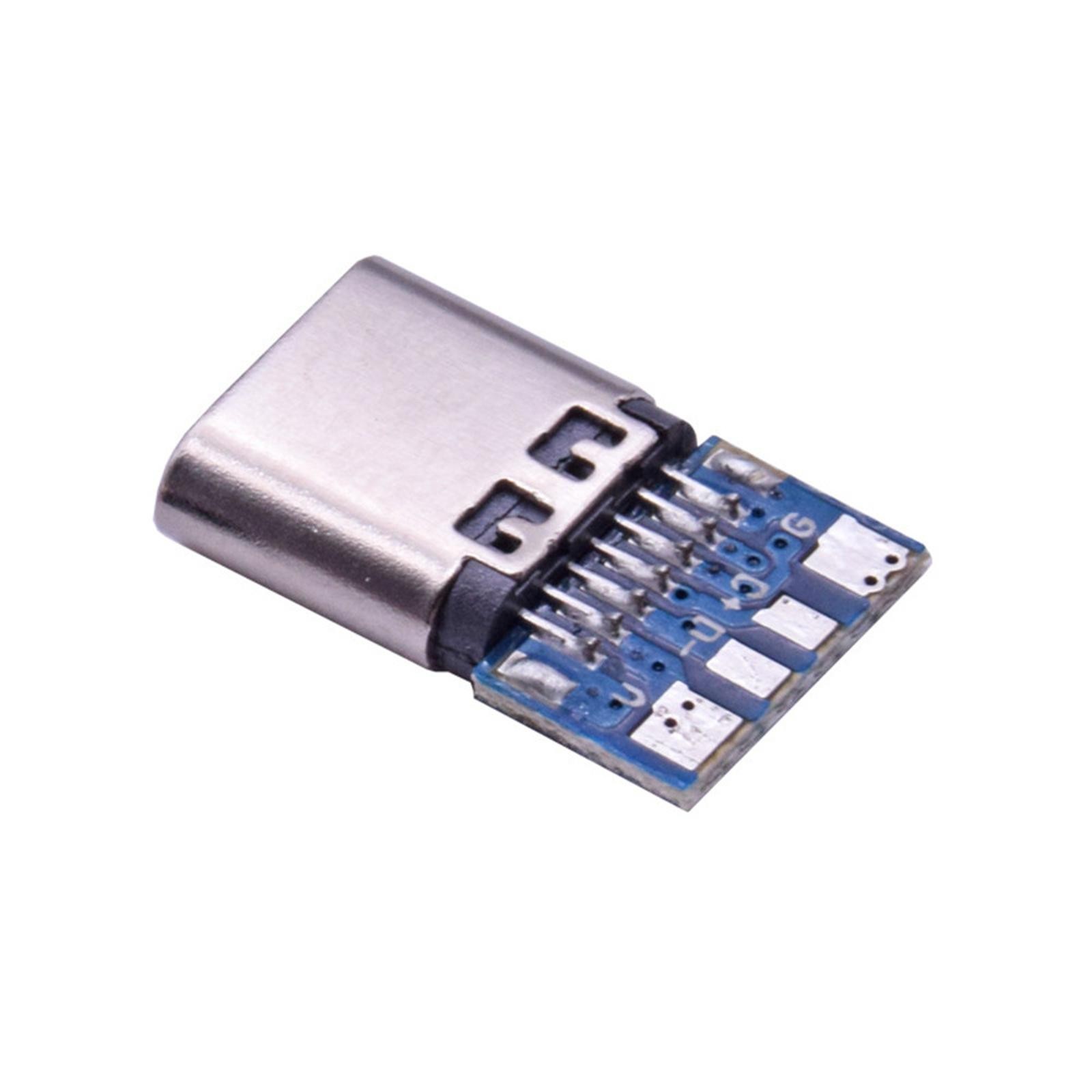 10Pcs USB Type-C 14 pin Connector Breakout P-CB Board Female Socket Type-C 2.0 h