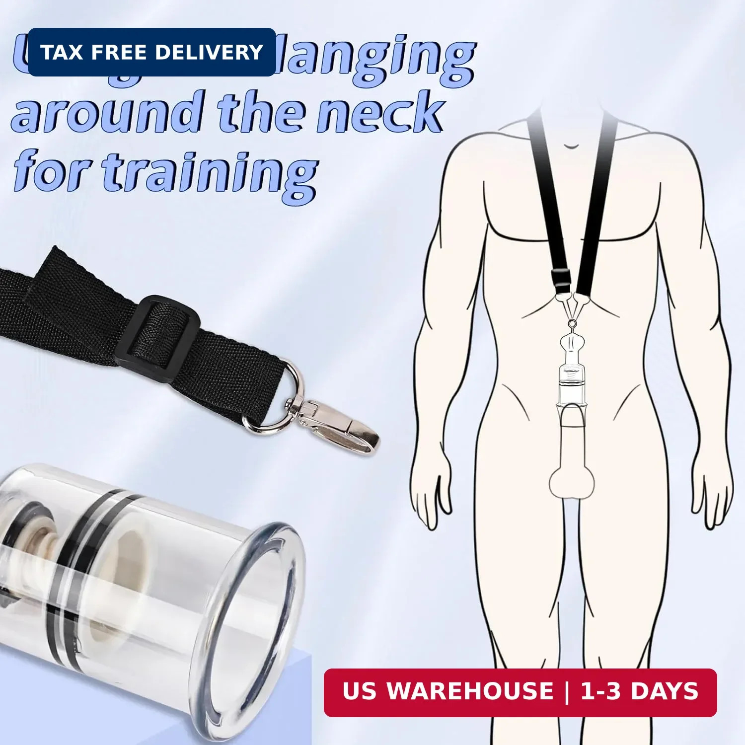 White penile Traction Device Effective penile Enlargement Stretching Exercise