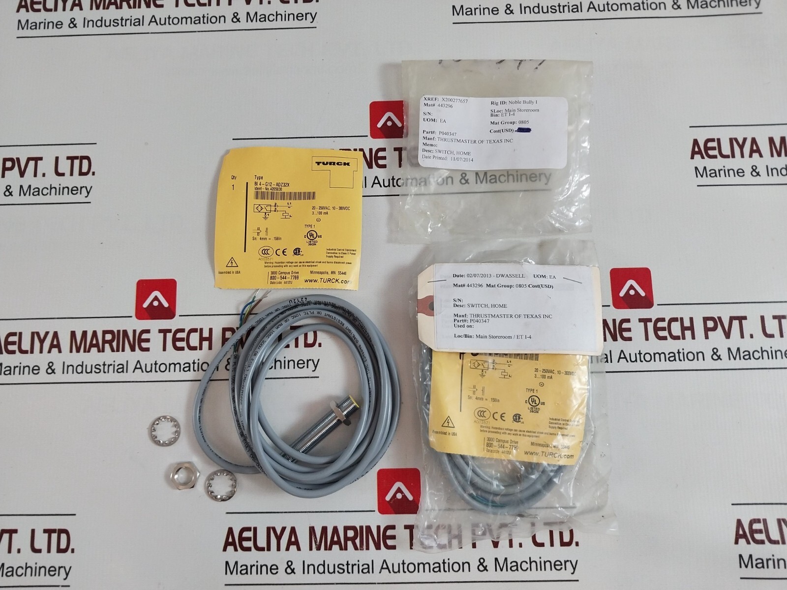 Turck bi 4-g12-adz32x inductive sensor with cable