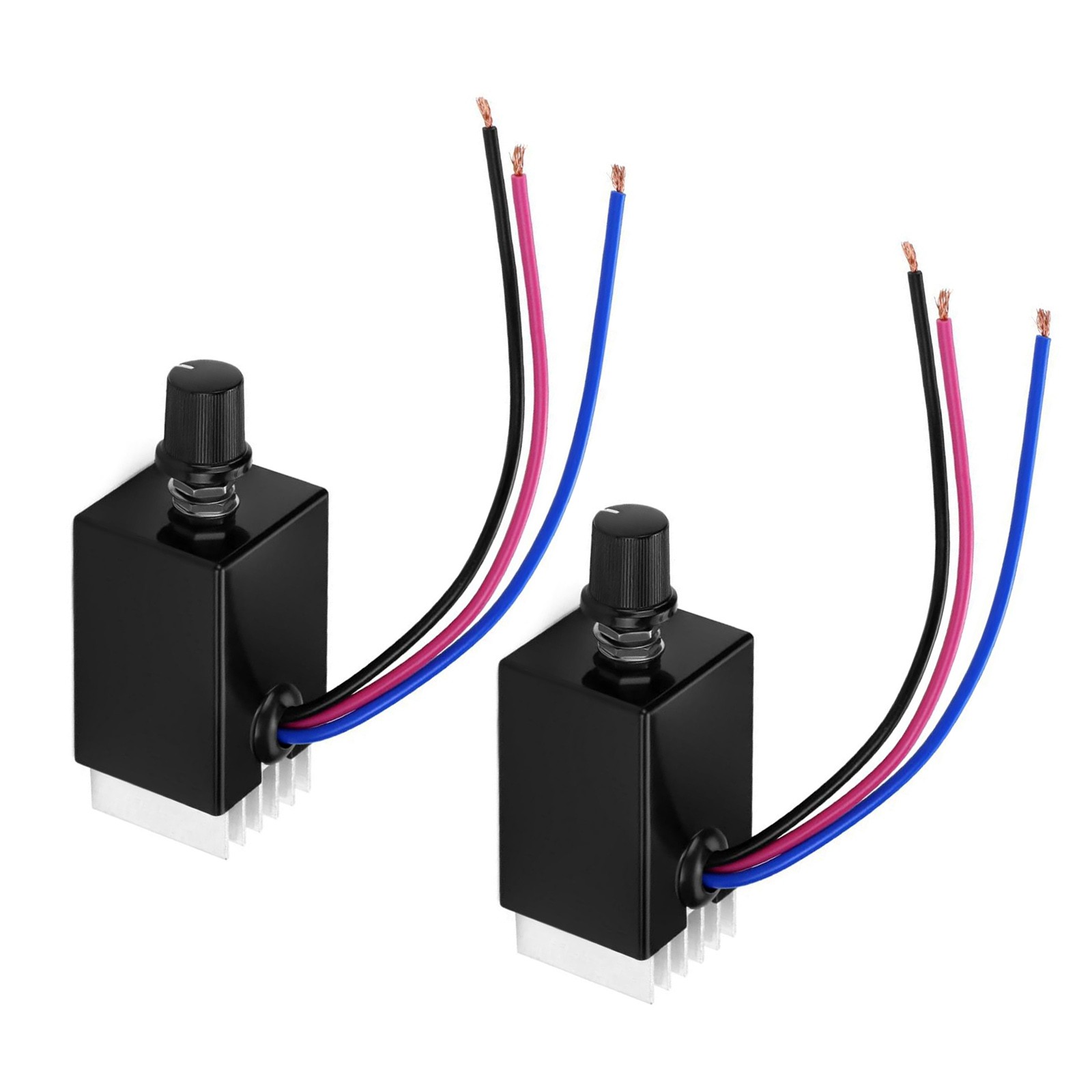 2x DC12V/24V 10A PWM Control Module for Fan Motor Speed Ventilation System