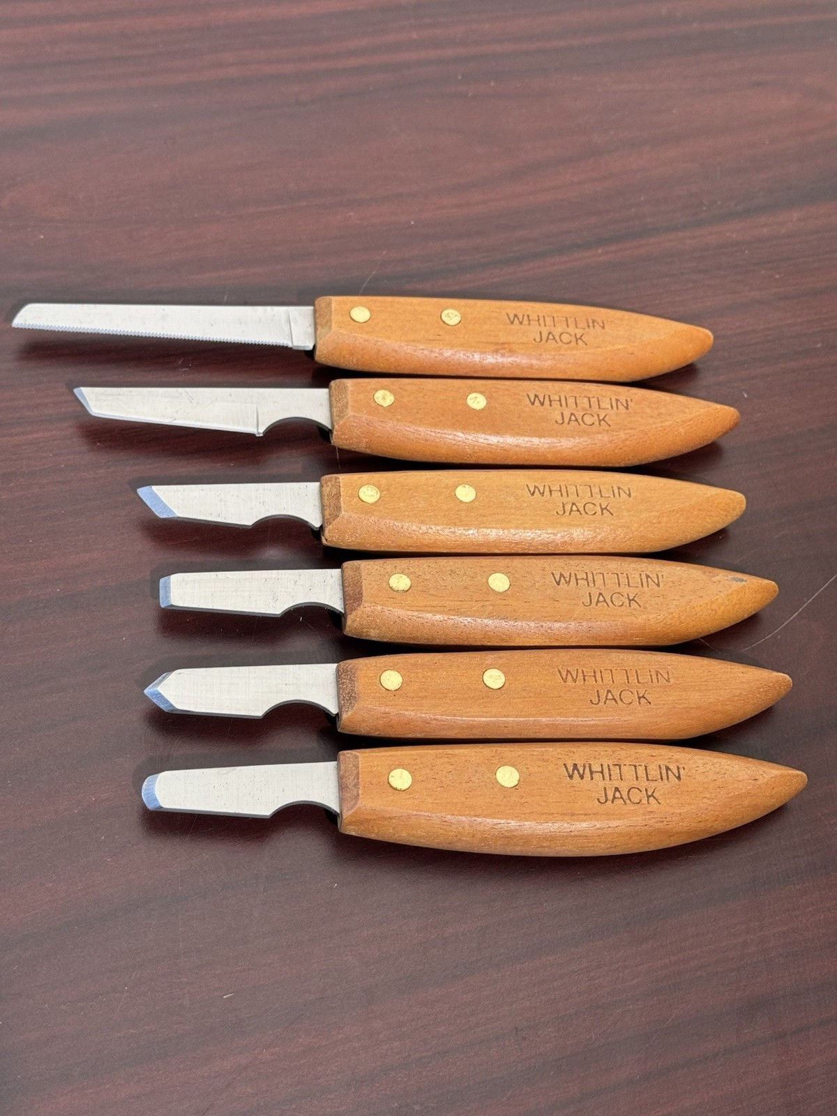 Whittlin Jack 6 pc Set Of Knives..wood Wittling Unused !!