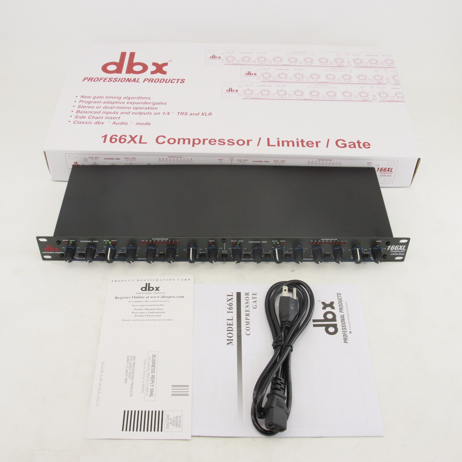 DBX 166XL Compressor Limiter/Gate Effects DSP Processor NEW Free Shipping