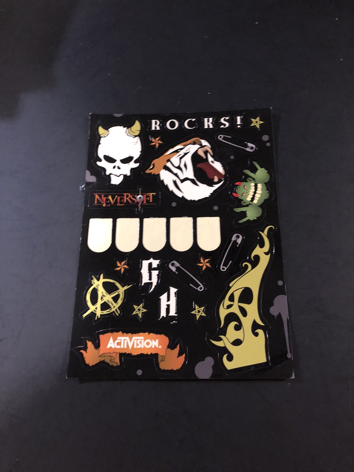 Guitar Hero stickers Insert
