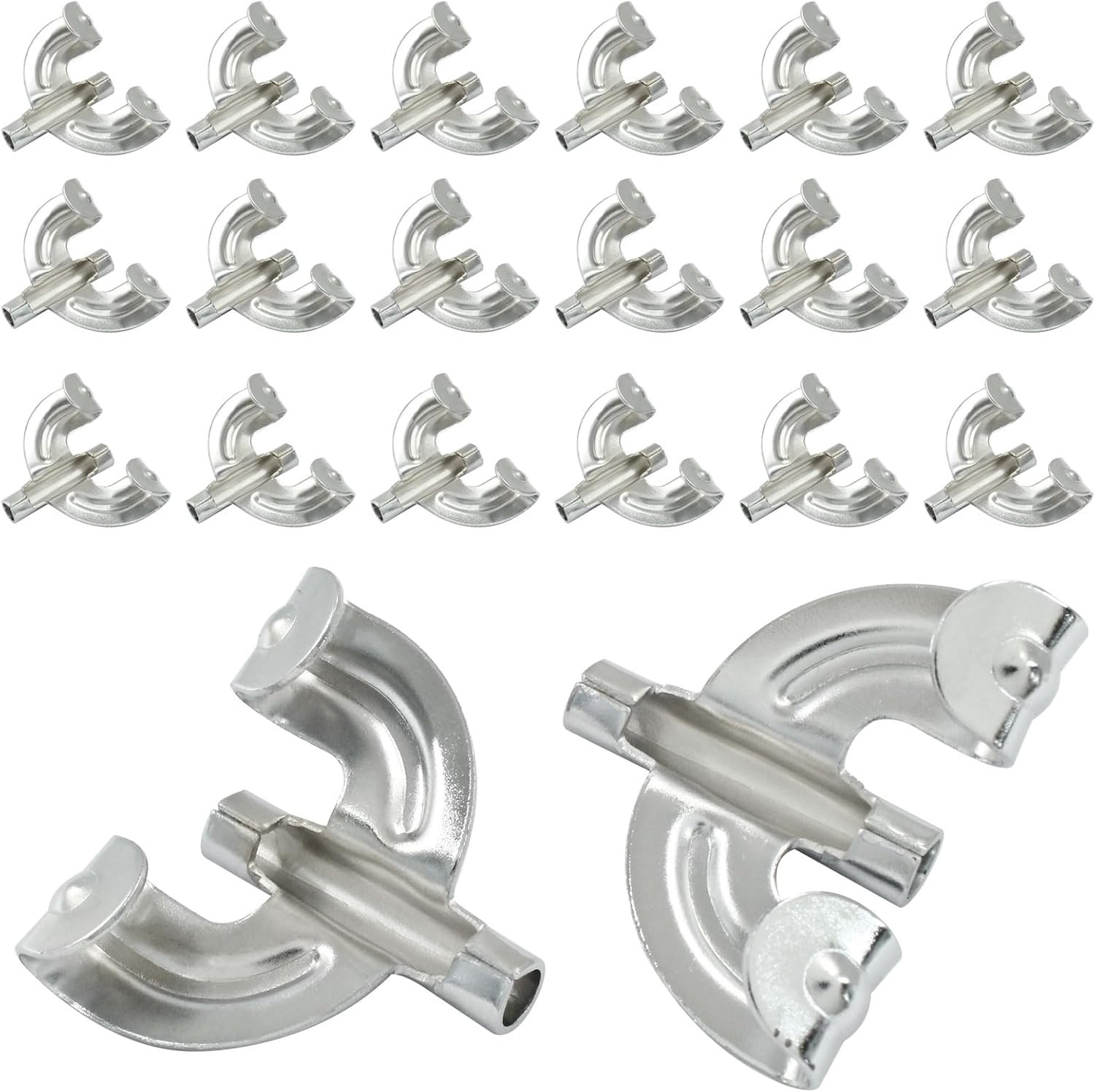 20 Pack Bass Drum Claw Hooks Metal Replacement Parts for Percussion Instruments