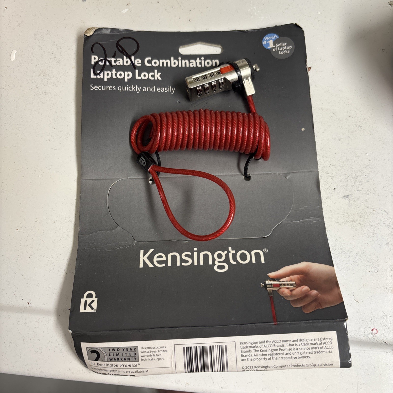 Kensington Laptop  Lock NEW Security Universal Combination - Package Ripped
