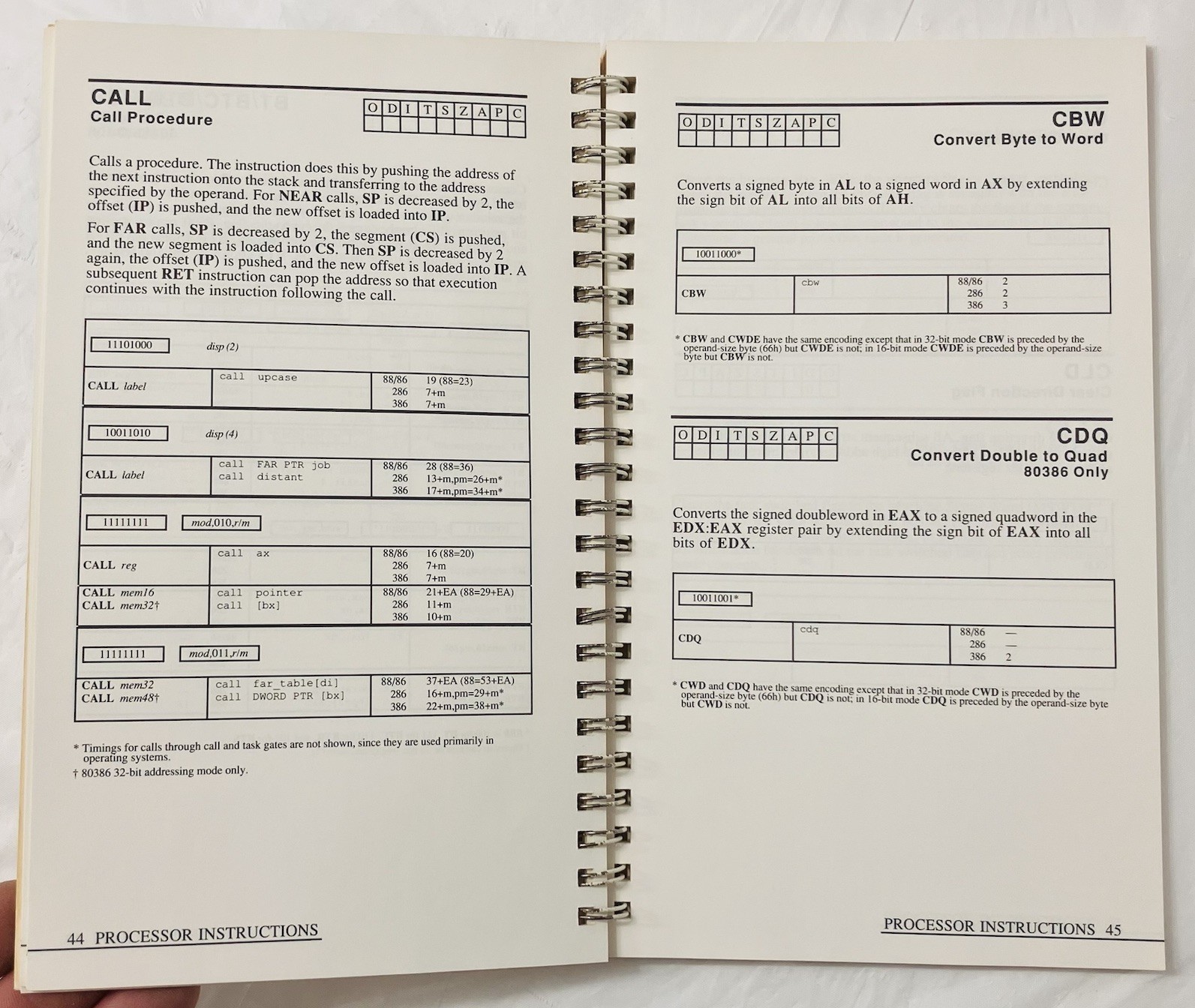 Microsoft Macro Assembler 5.1 Reference Manual Spiral Softcover 1987 Part 04696