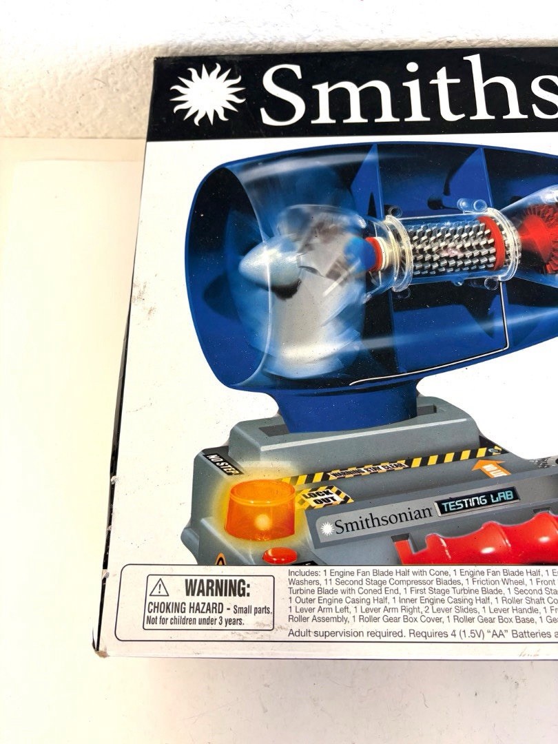 Smithsonian Jet Works Model Kit Working Jet Engine Model #944982 Sealed Complete