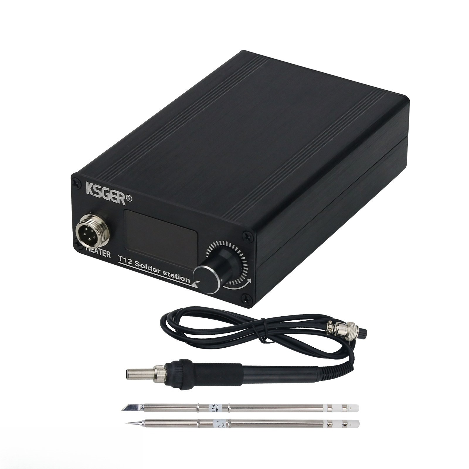 KSGER STM32 V3.1S T12 120W OLED Soldering Station with T12-K + T12-ILS Tips
