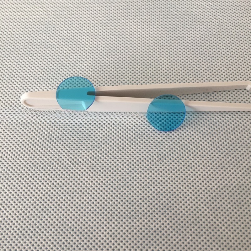 17*1.0mm QB11 blue optical glass filter lens BG14