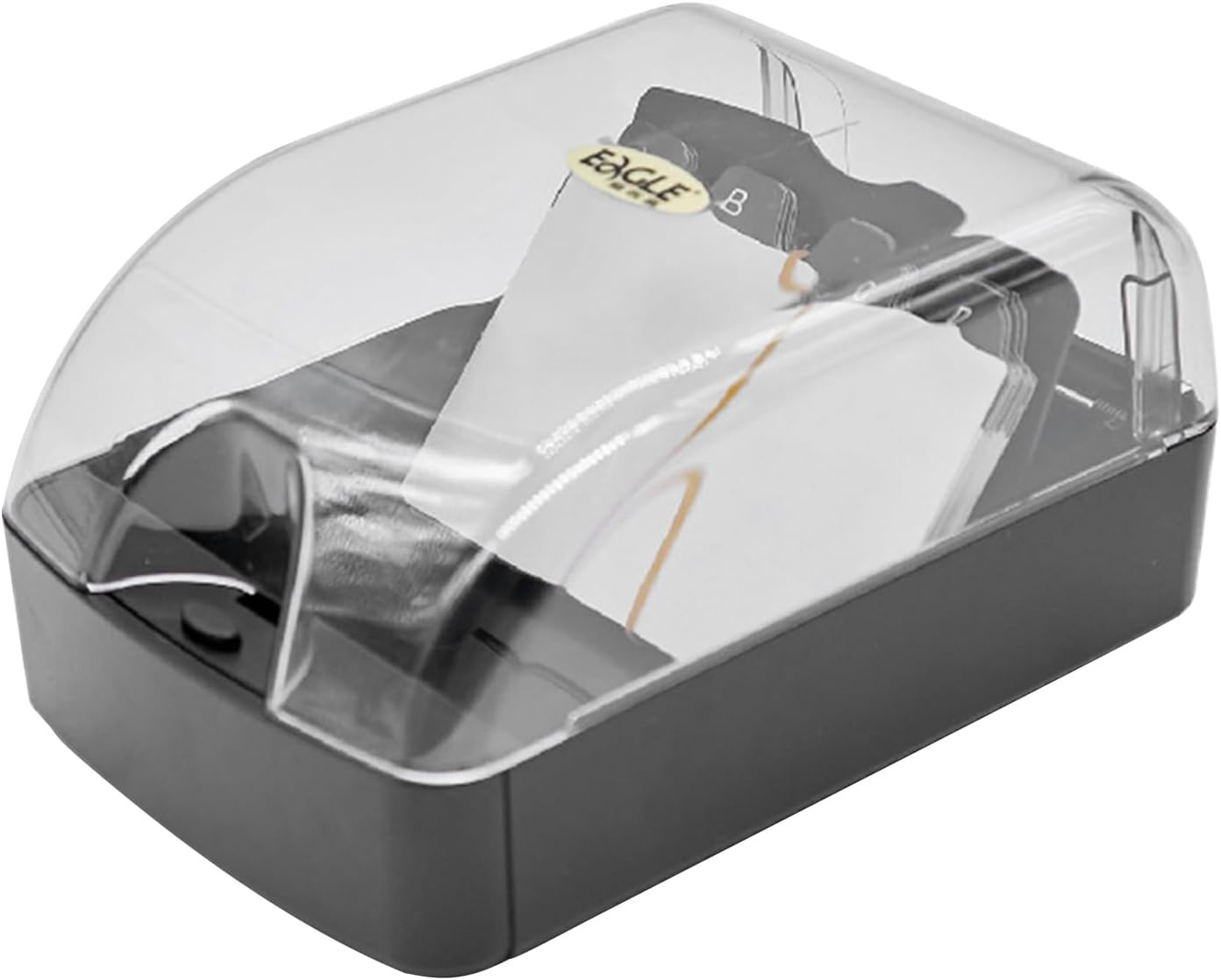 Business Card File Box, Business Index Card Organizer with Dividers and Index Ta