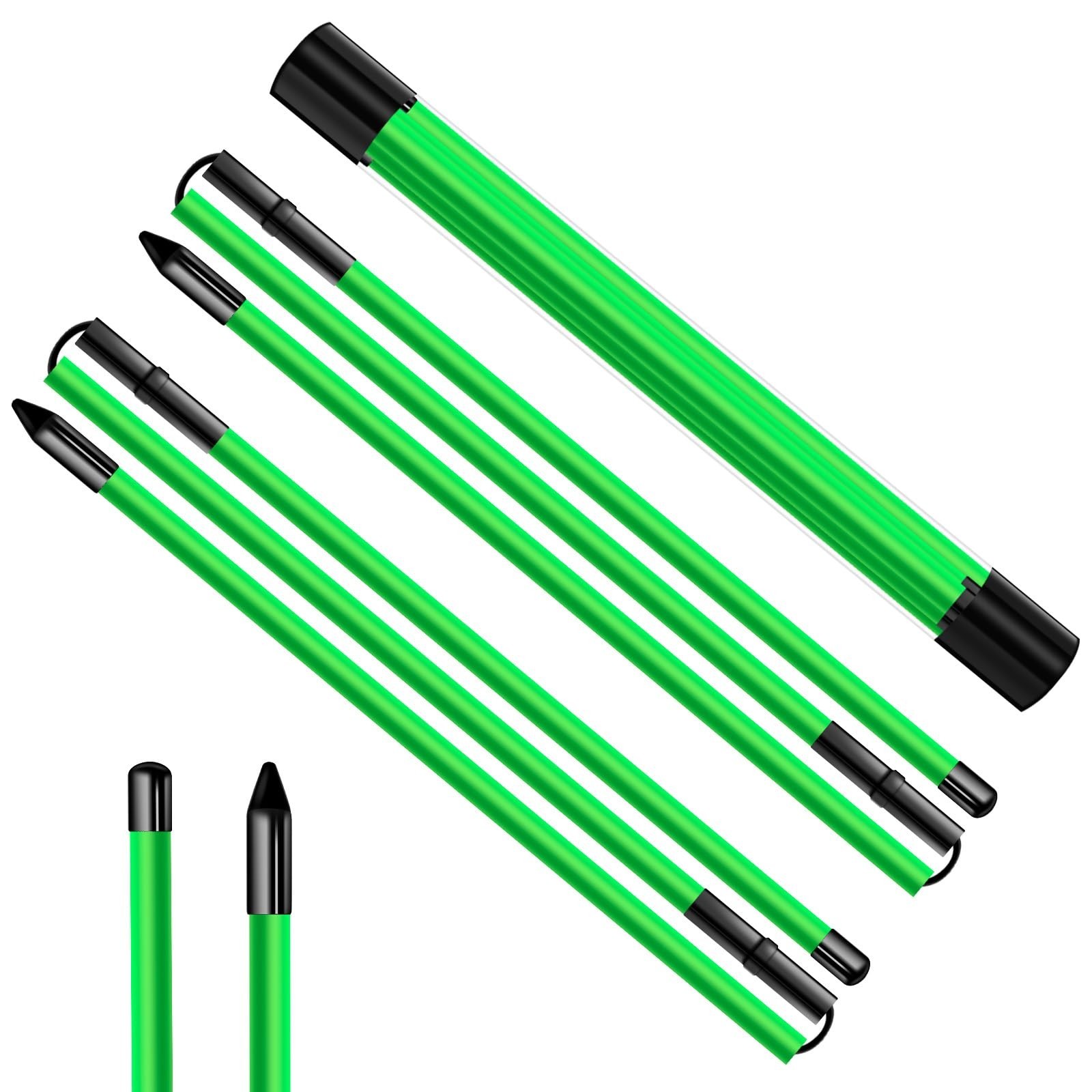 ATTRACTIVE 48-Inch Golf Alignment Sticks 2 Pack Collapsible Golf Practice Rod...