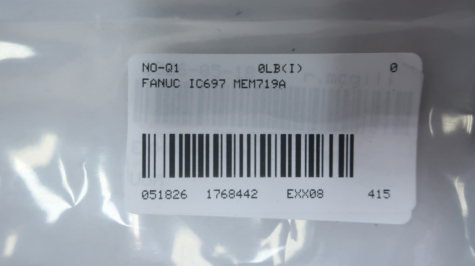 Fanuc IC697 MEM719A 512kb Cmos Expansion Memory Module