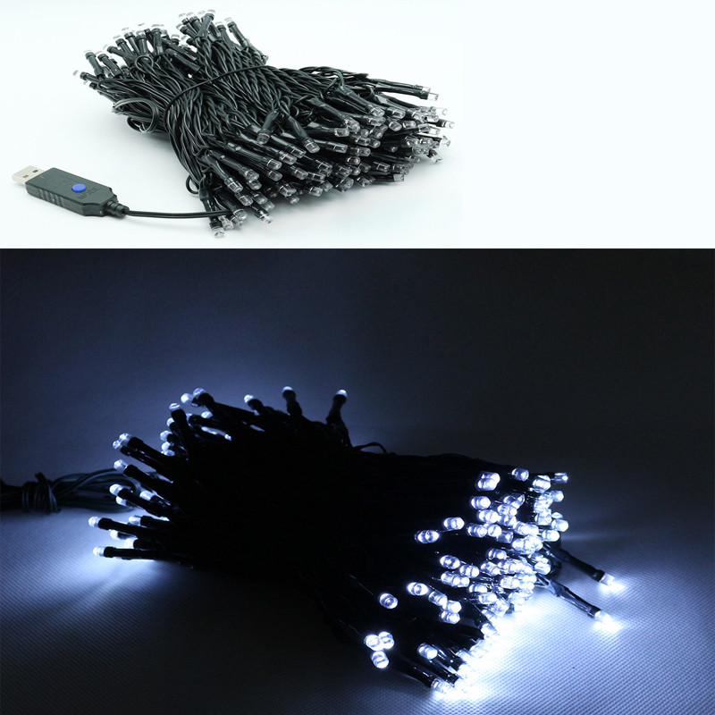 DC5V 100LED 10M, 200LED 20M USB Powered safe Portable led string light 8 Modes
