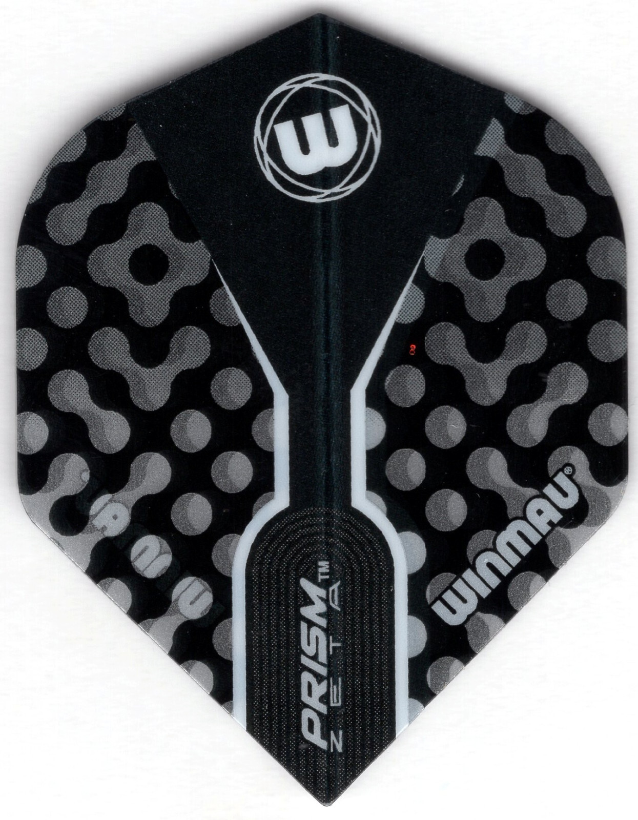WINMAU Black, Grey & Smoke PRISM ZETA Dart Flights: 3 per set