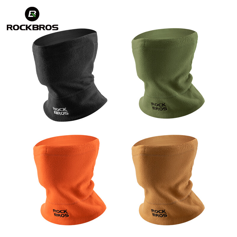 ROCKBROS Winter Neck Warmer Gaiter Face Mask Cover Scarf Fleece Cap Windproof