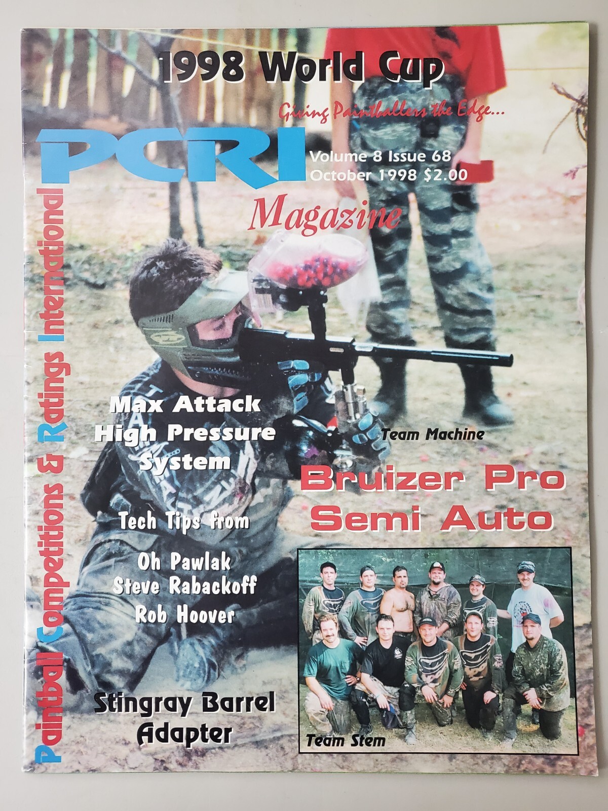 PCRI Paintball Magazine October 1998 Extremely  Rare World Cup edition