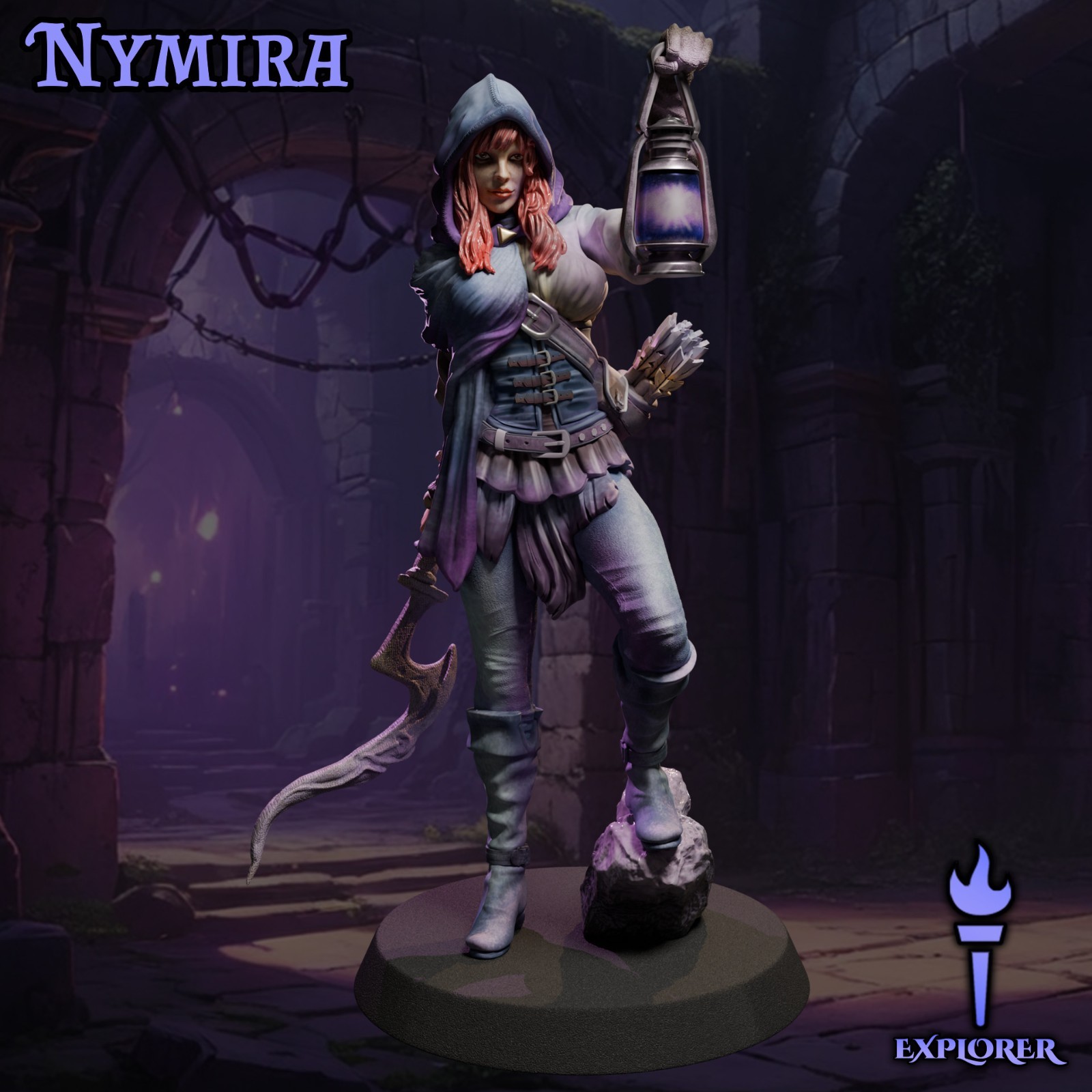 Dungeons & Dragons Playable Character - Female Human Nymira - Ranger, Rogue
