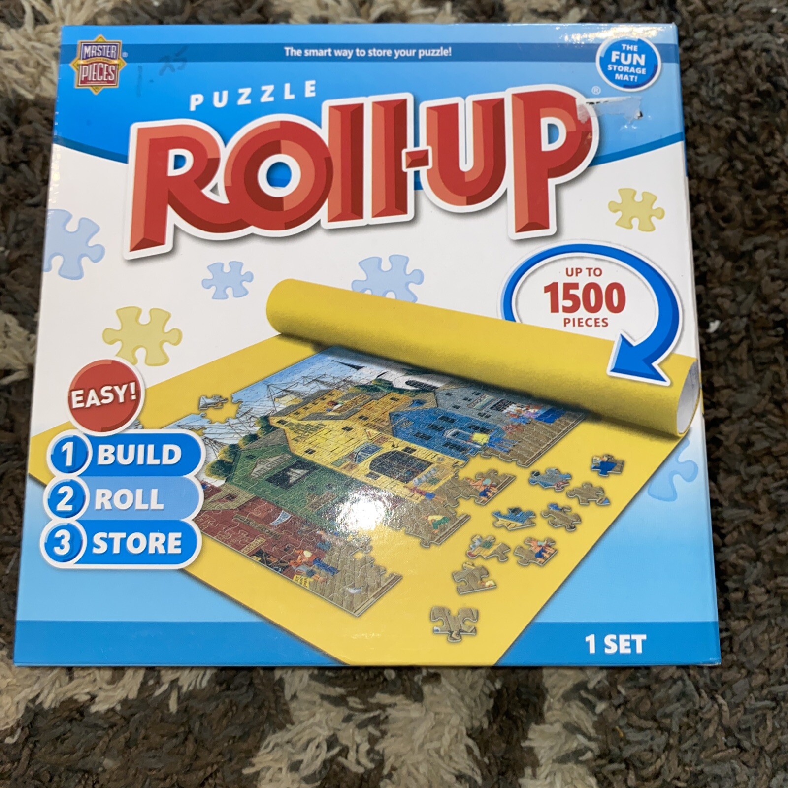 PUZZLE ROLL UP 24”x42” STORAGE MAT 1,500JIGSAW PIECES Telescope Tube & Straps