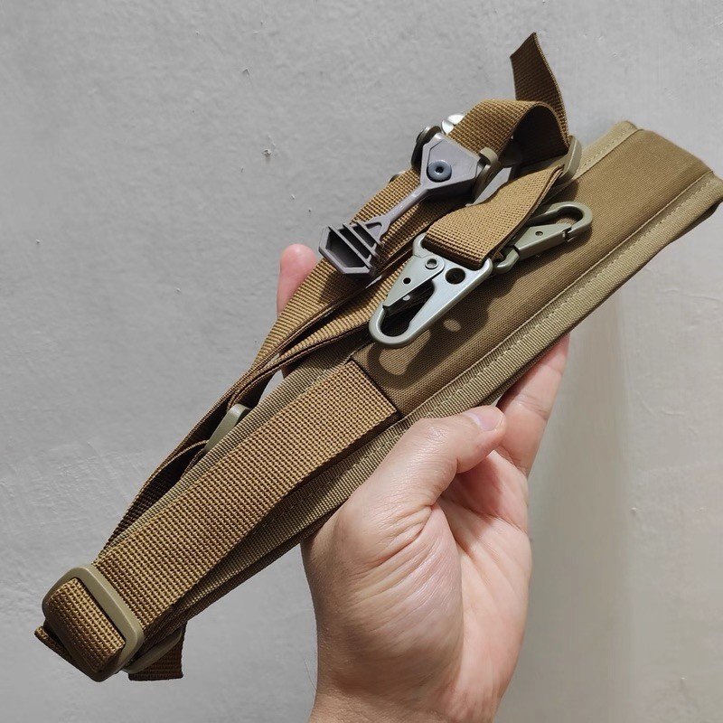 New Tactical Ferro Slingster Sling Tan With Hardware Brown
