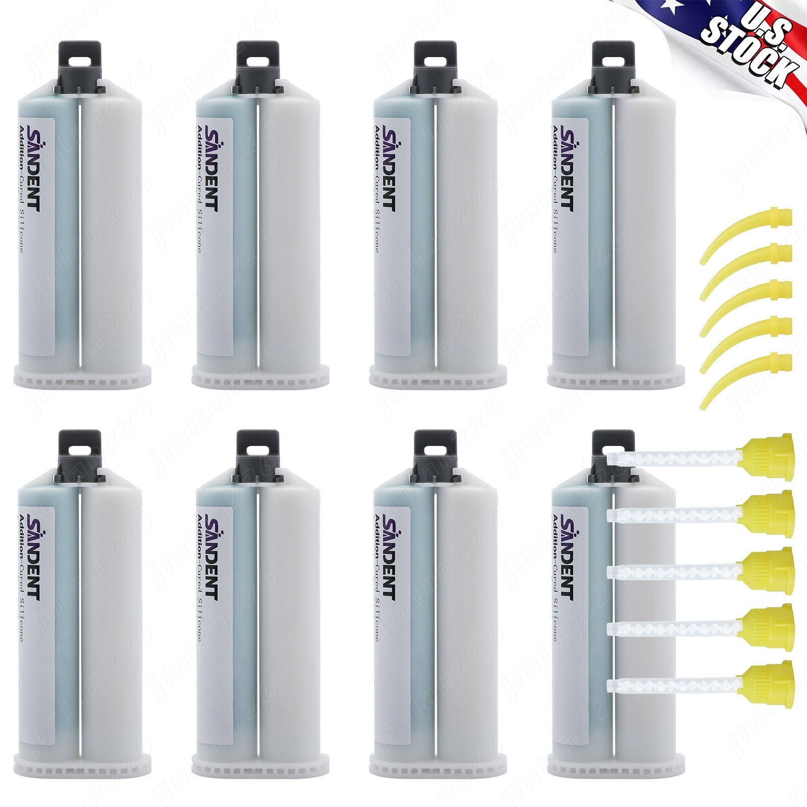 Heavy Body Fast Rapid VPS Dental Impression Material, 8 Cartridges PVS
