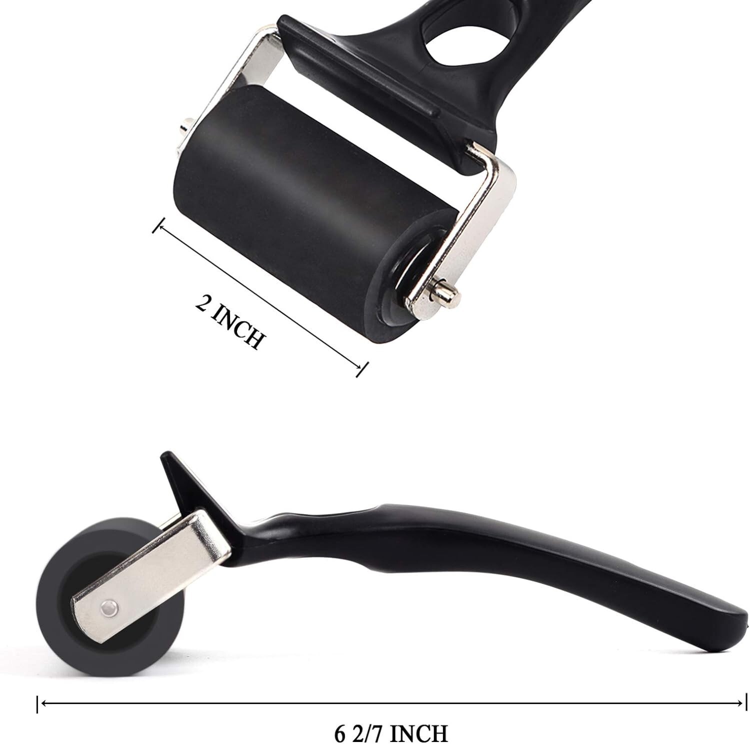Versatile Rubber Ink Brayer Roller for Carved Surfaces and Glue Spreading