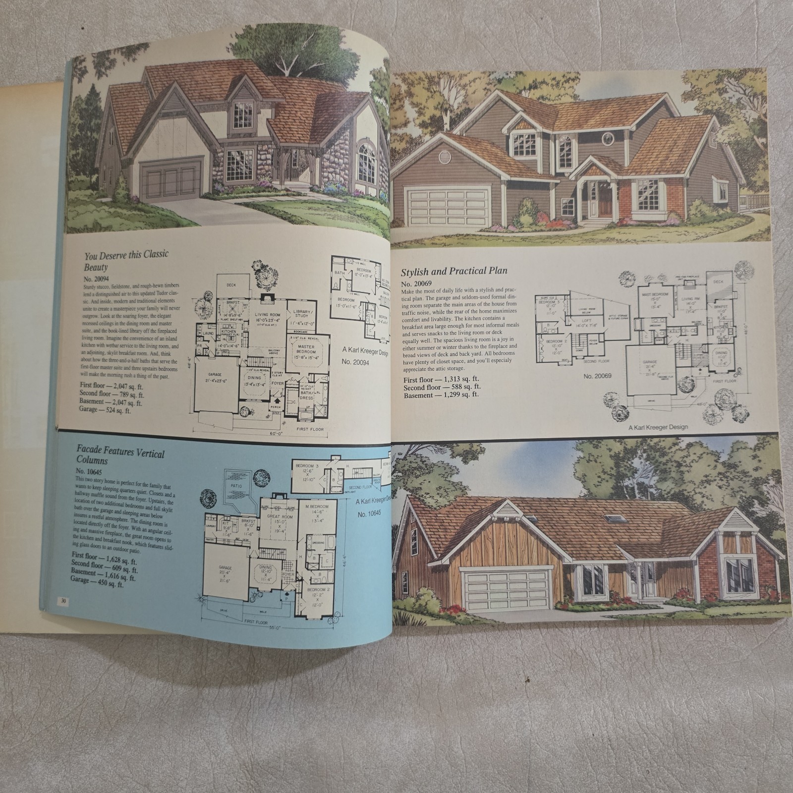Vintage Garlinghouse Multi-Level Home Plans Catalog Split Bi-Level House Book