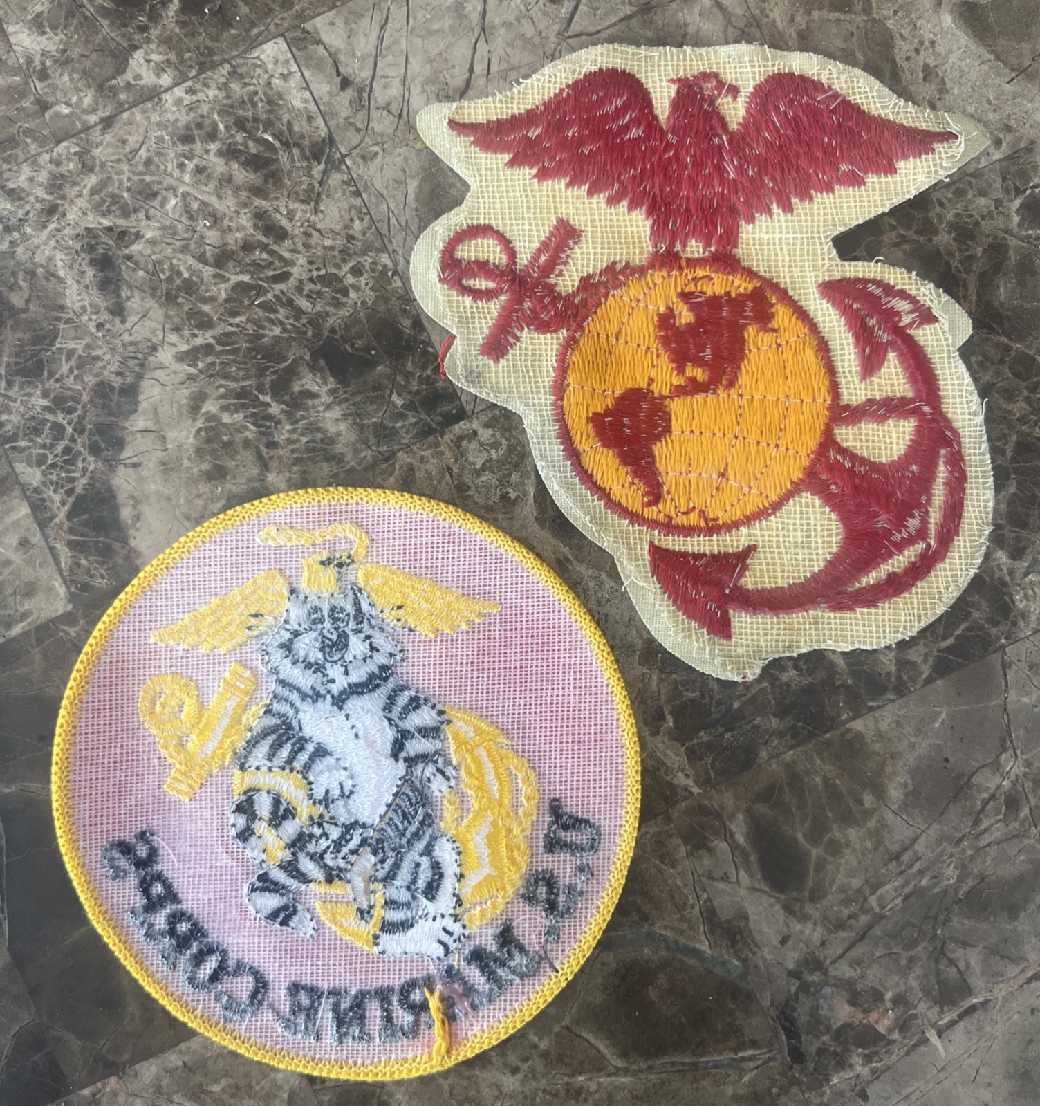 USMC Marine Corps Aviation Tomcat & Anchor Globe Patch Lot