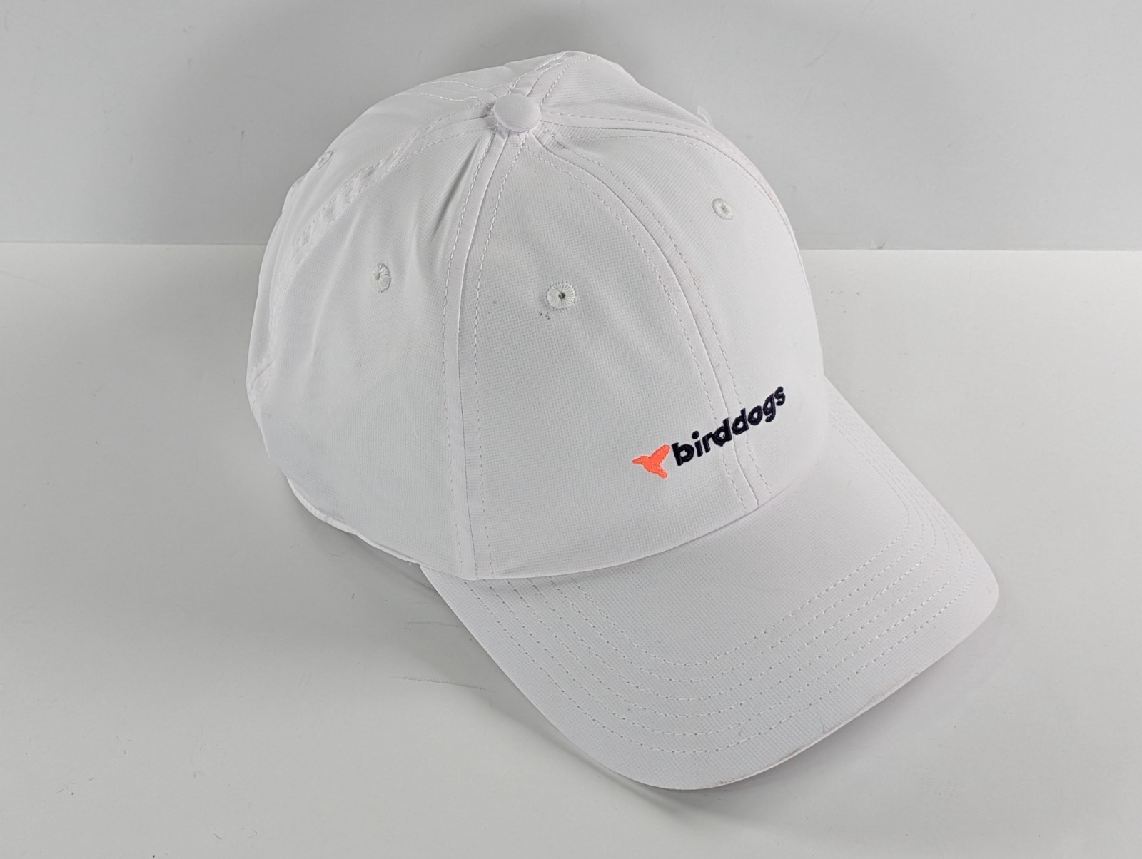 Birddogs Cap Hat Strapback White Adjustable Golf Breathable