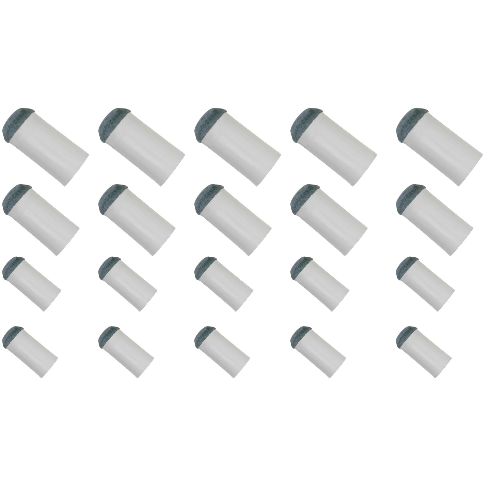 Slip On Pool Cue Tips Replacement Kit 4 Sizes 9mm 10mm 12mm 13mm 20 PCS