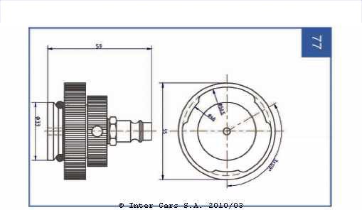 Stopper - brake fluid adapter