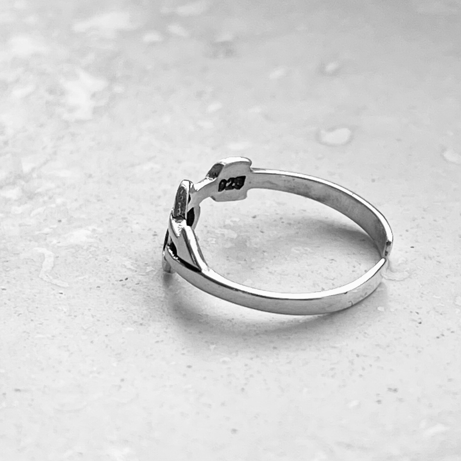 Sterling Silver Heart With Arrow Toe Ring, Silver Rings, Heart Ring