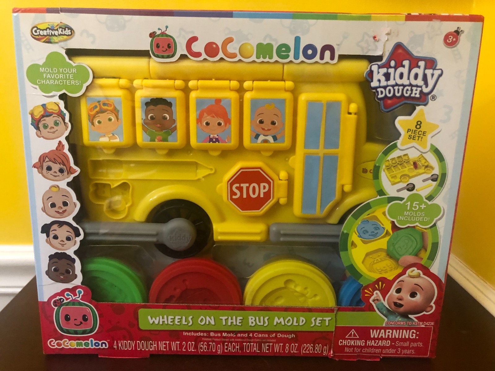 New 2023 Creative Kids CoComelon Wheels on the Bus Characters Kiddy Dough Set