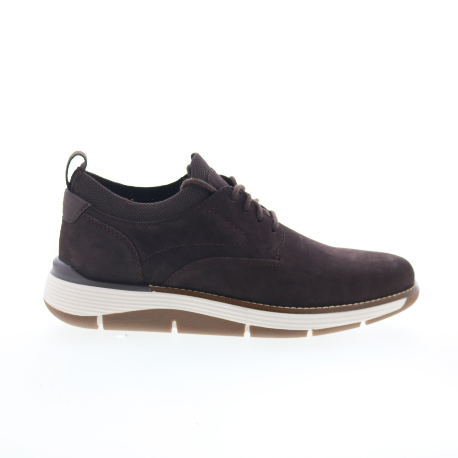 Rockport Lukah 2 Mens Brown Wide Leather Lace Up Lifestyle Sneakers Shoes