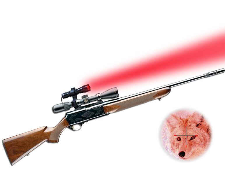 Orion H20-R 100 Yard Red Fox Coyote Hunting Light w/ Pressure Switch Rifle Mount