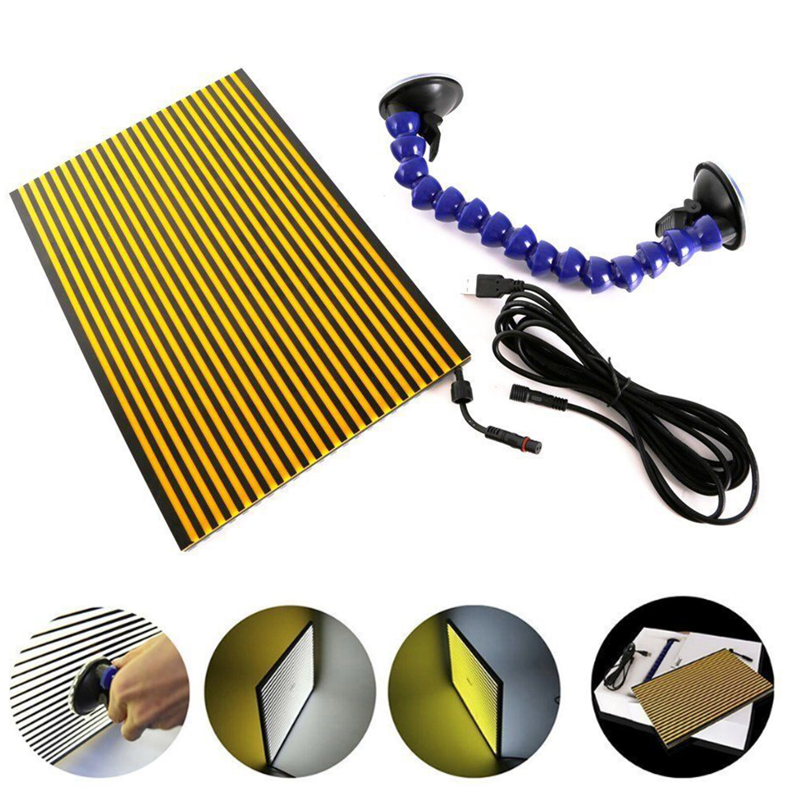 Paintless Dent Repair Tool Removal Lamp Reflector LED Light Line Testing BoardwD
