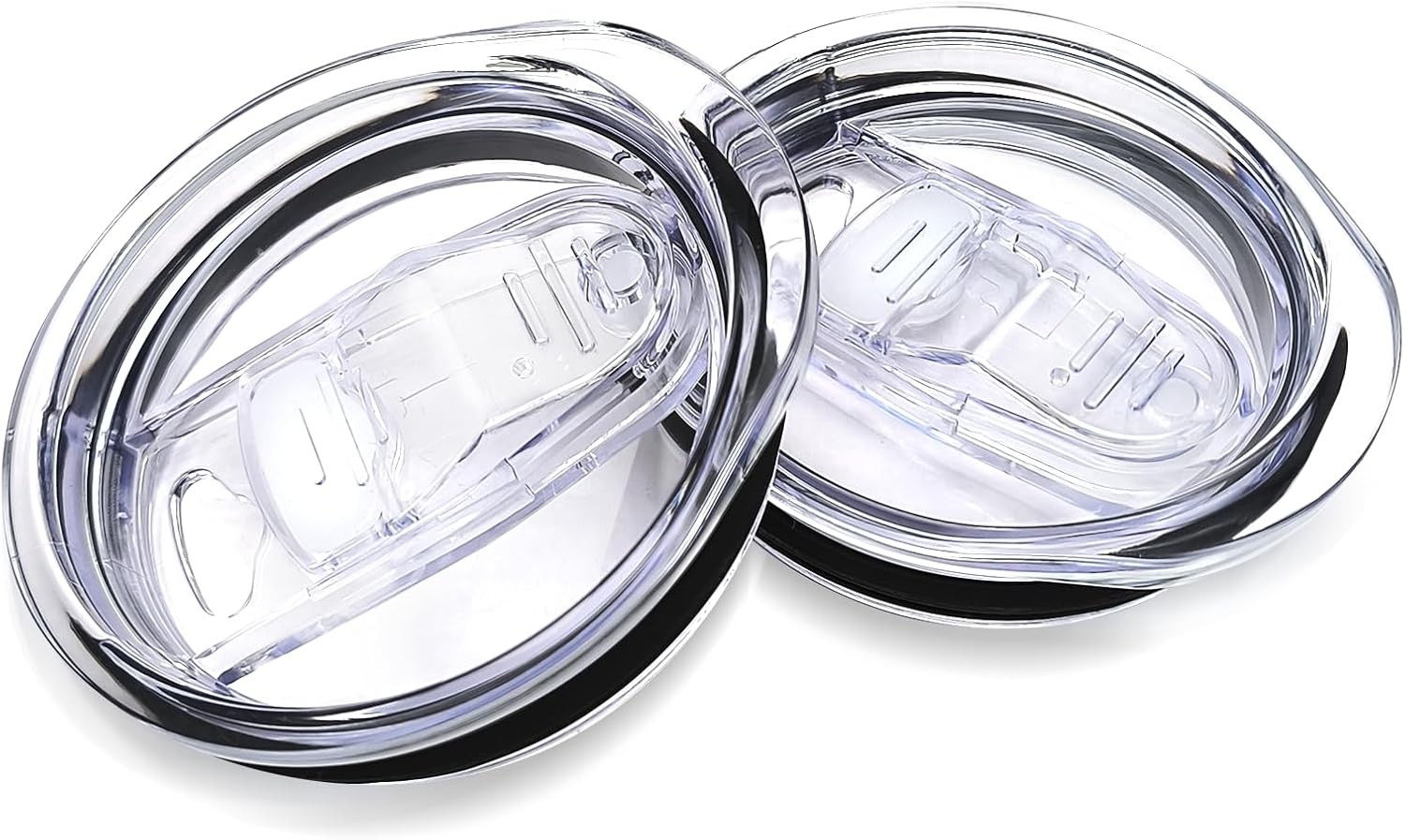 20oz Skinny Tumbler Replacement Lids 2 Pack,Spill Proof Splash Resistant Silicon