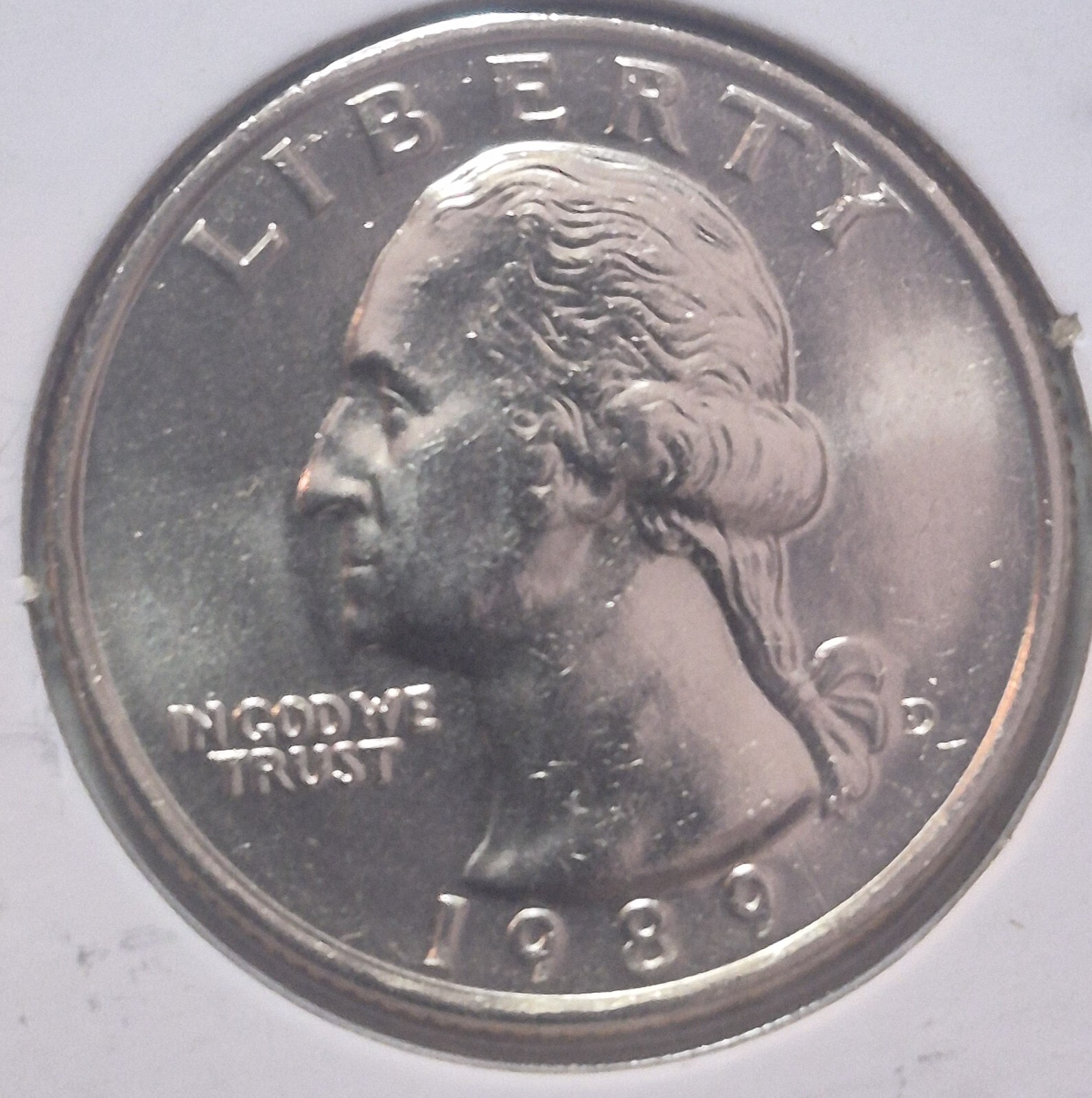 1989 Washington D Quarter - BU - Uncirculated