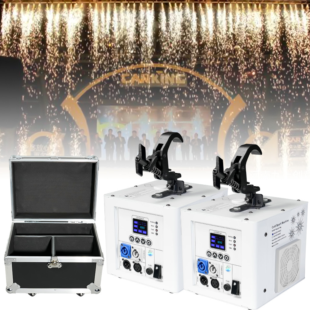 2Pcs 800W Large Cold Spark Machine Waterfall Effect Stage Wedding Xmas Events
