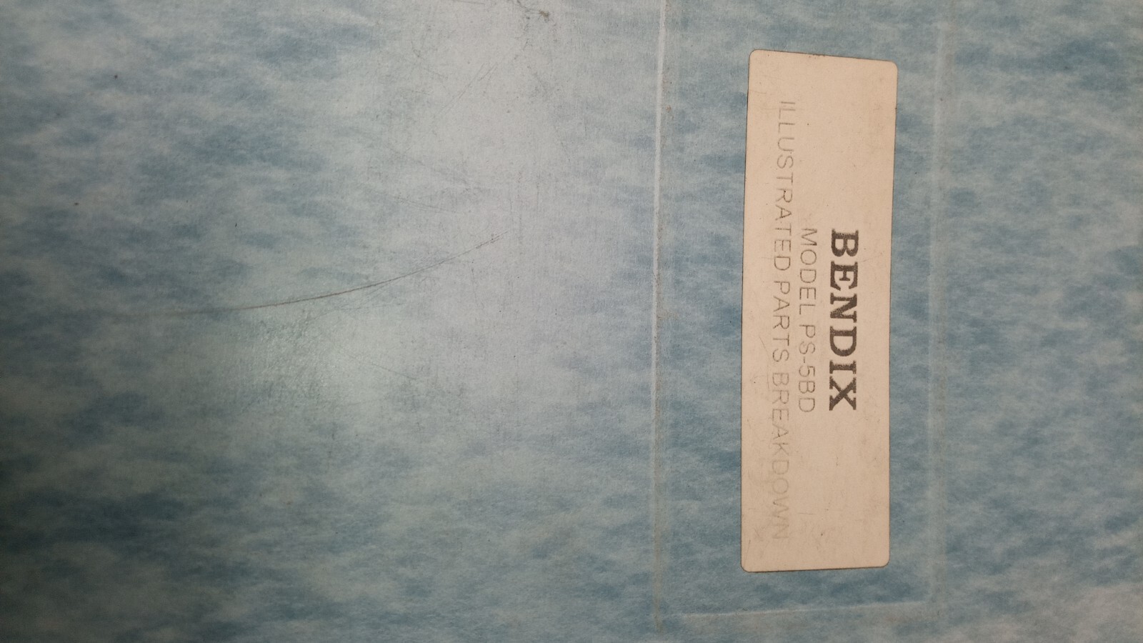Bendix injection carburetor model PS-5BD illustrated parts breakdown