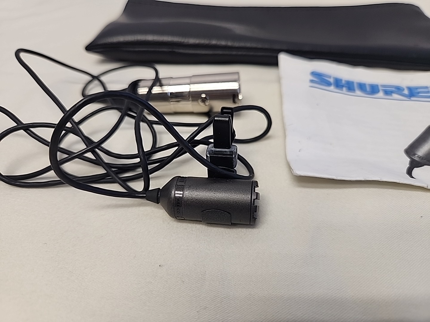SHURE SM11 Dynamic Lavalier Microphone with Lapel Tie Clip - TESTED