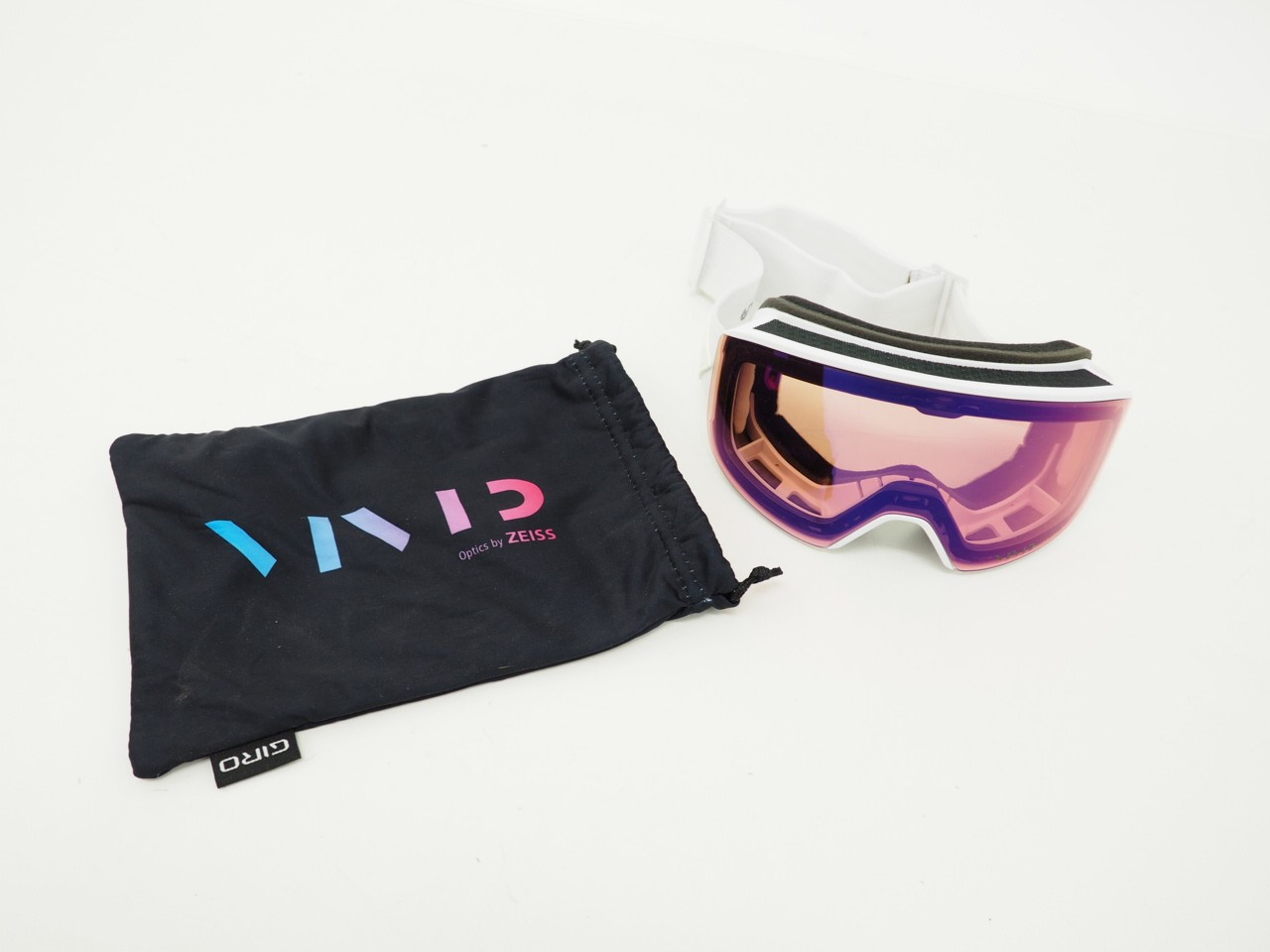 Giro Ella Women's Winter Sports Goggles Black & White Lux w/ VIVID Infrared Lens