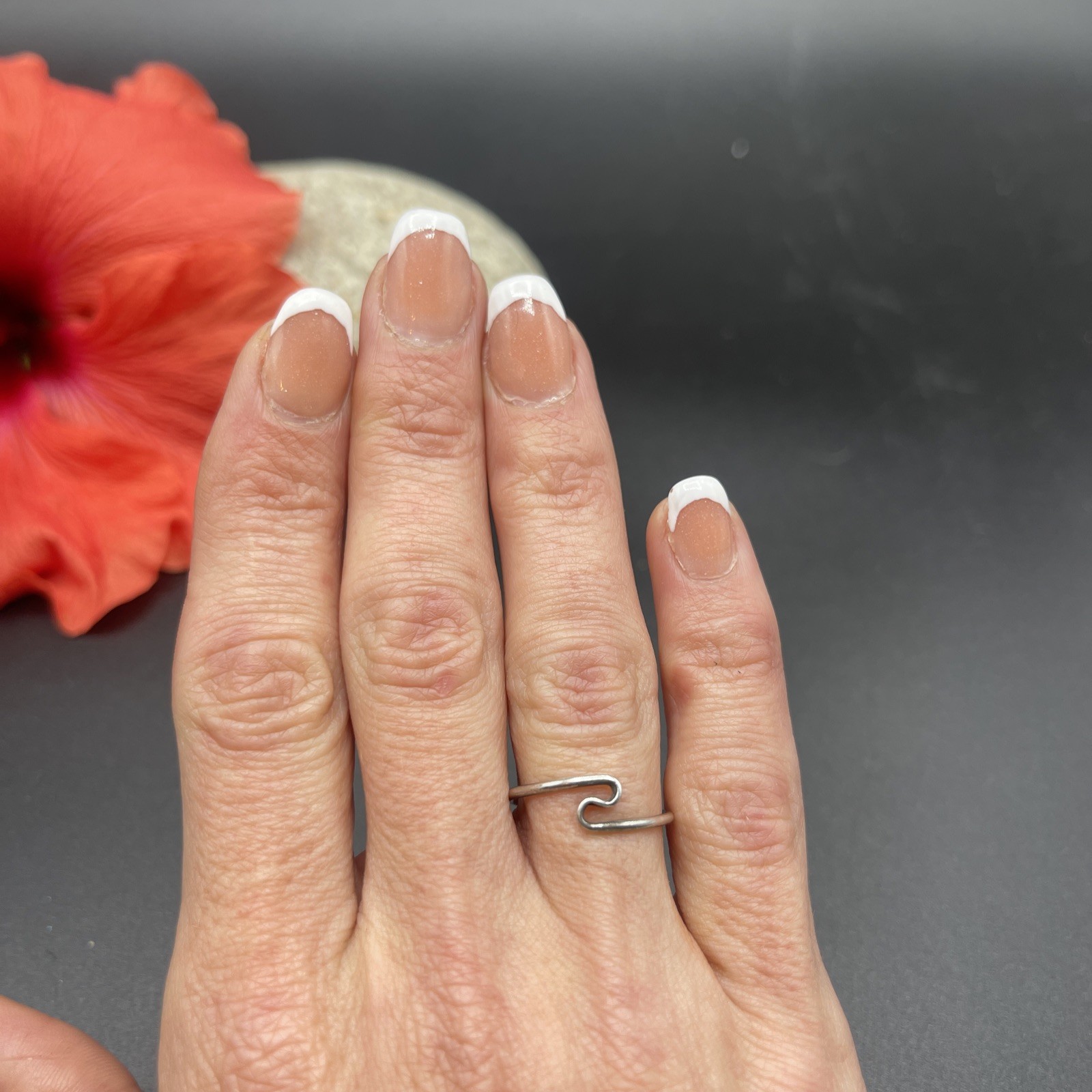 Stunning Unique Handmade 925 Sterling Silver Stackable Band Ring #B87