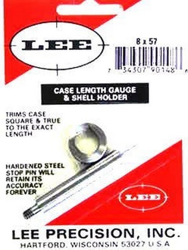 Lee Precision Reloading Case Length Gauge And Shell Holder 8x57 Mauser - 90148