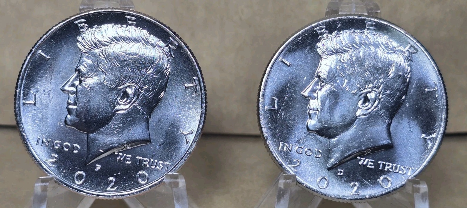 2020 P & D JFK Kennedy Half Dollar 50C Mint Roll Philadelphia Denver Free Ship