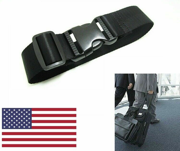 Adjustable Travel Luggage Suitcase Safe Belt Strap Trolley Cases Baggage Tie HO
