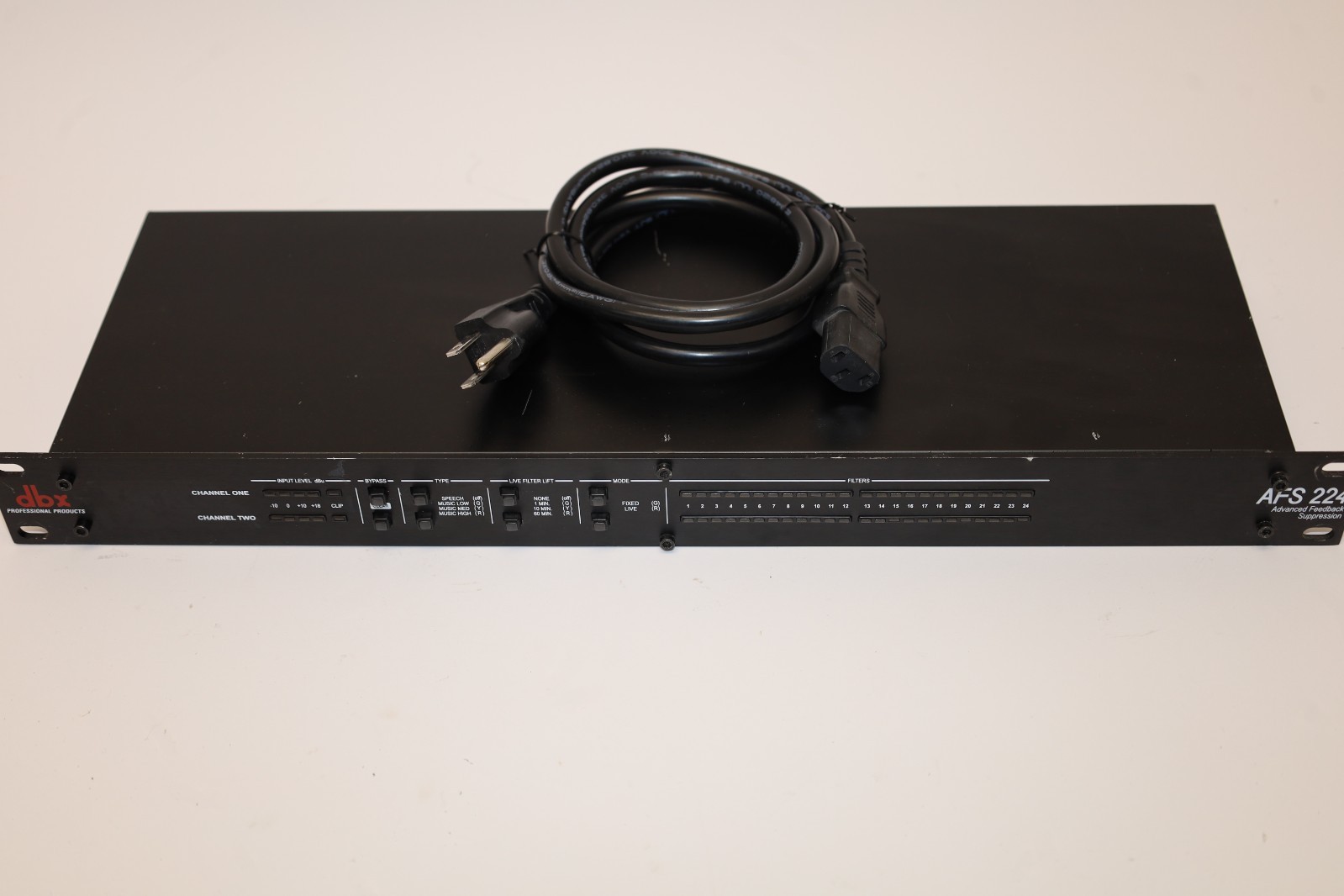 DBX AFS224 Dual Channel Advanced Feedback Suppression Processor