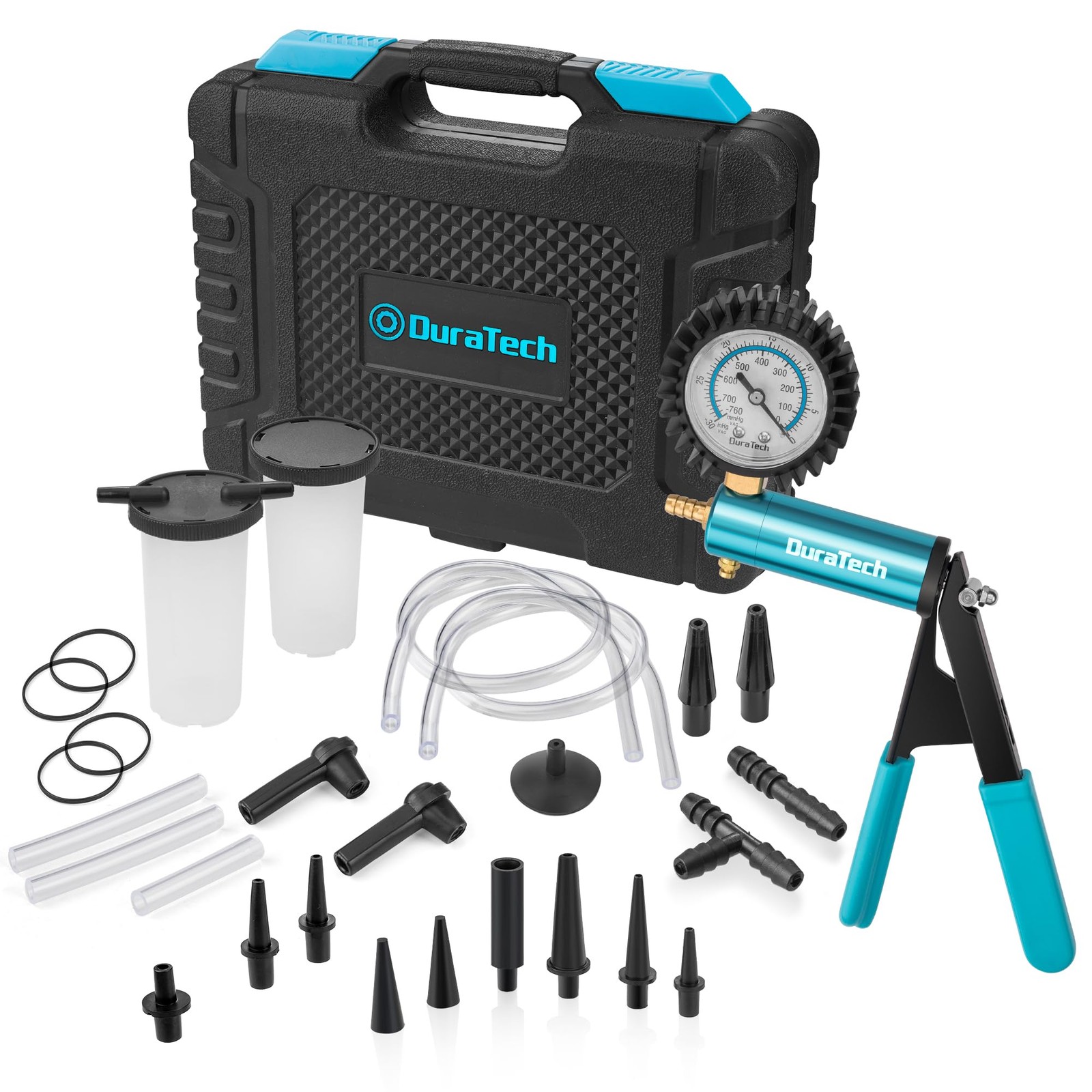 DURATECH 2 in 1 Brake Bleeder Kit, Fluid Kit with Metal...