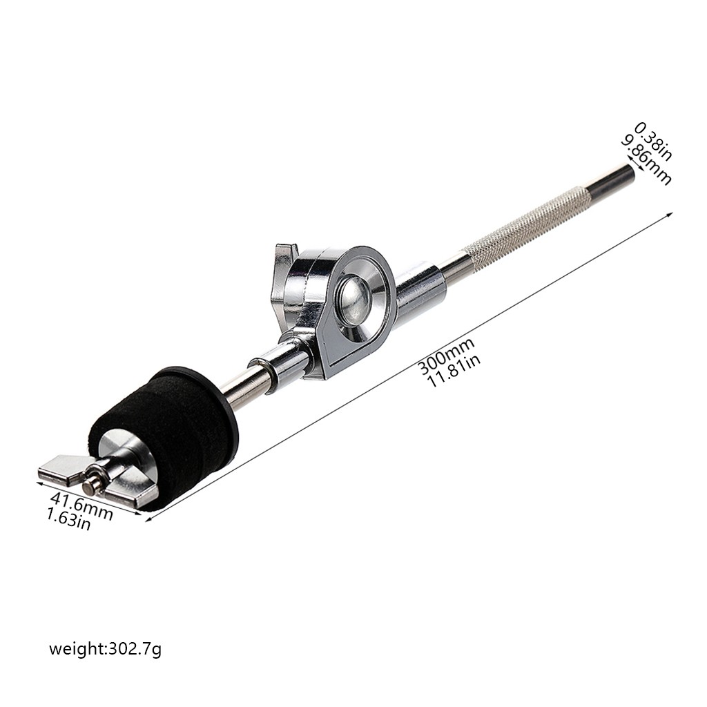 Rotating Adjustable Short Cymbal Boom Arm for Mini Cymbals Compact Design